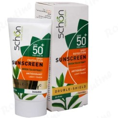 کرم ضد آفتاب دابل شیلد فاقد چربی شوون (spf 50)